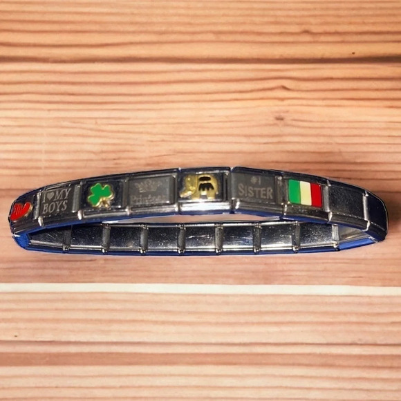 Italian Italy Stainless Charm Bracelet Mom Ireland - Picture 3 of 7